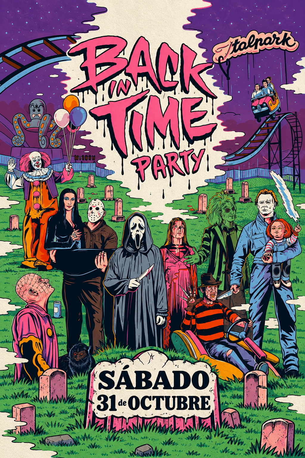 Flyer de Back in Time Party